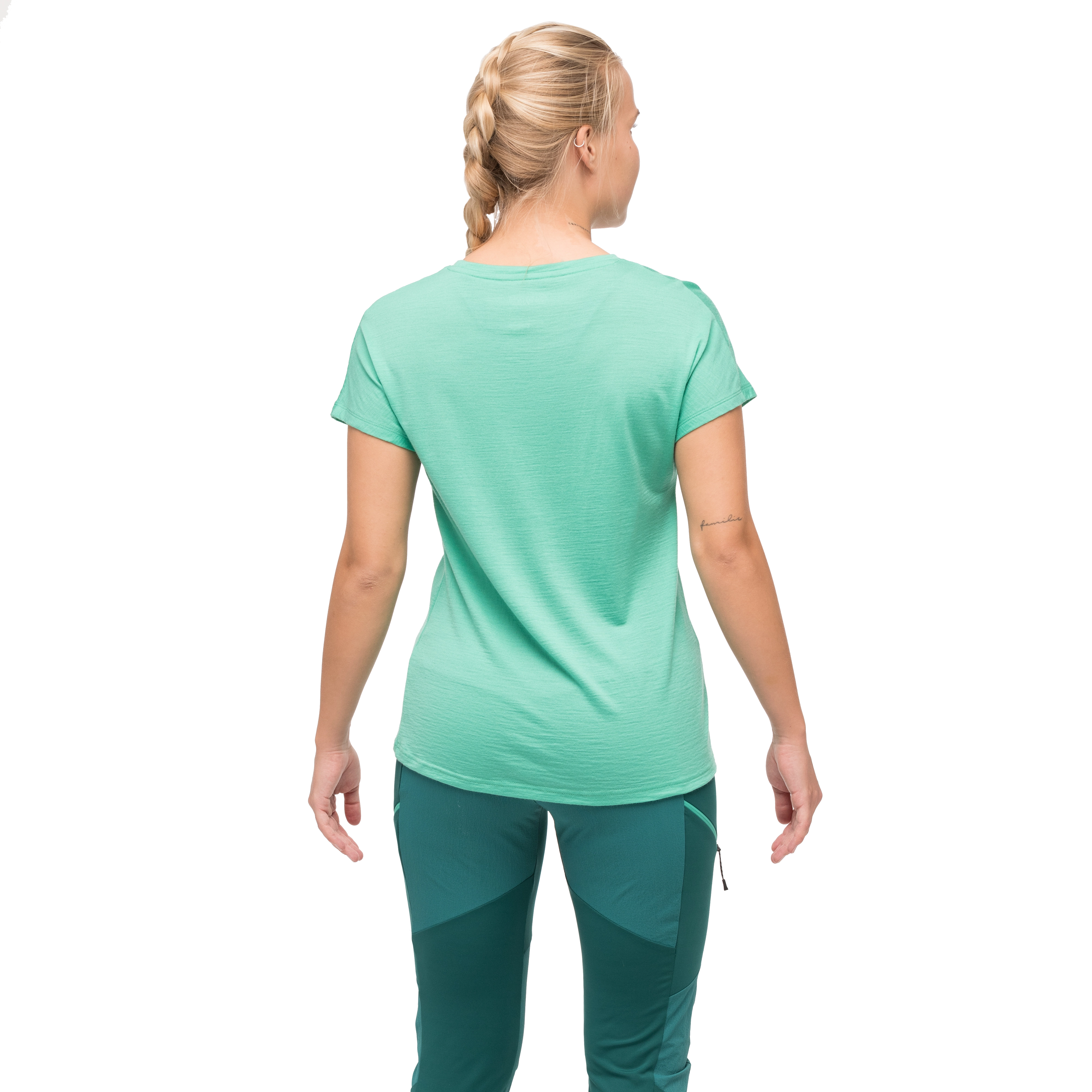 Tind Altitude Merino Tee Women Light Malachite Green