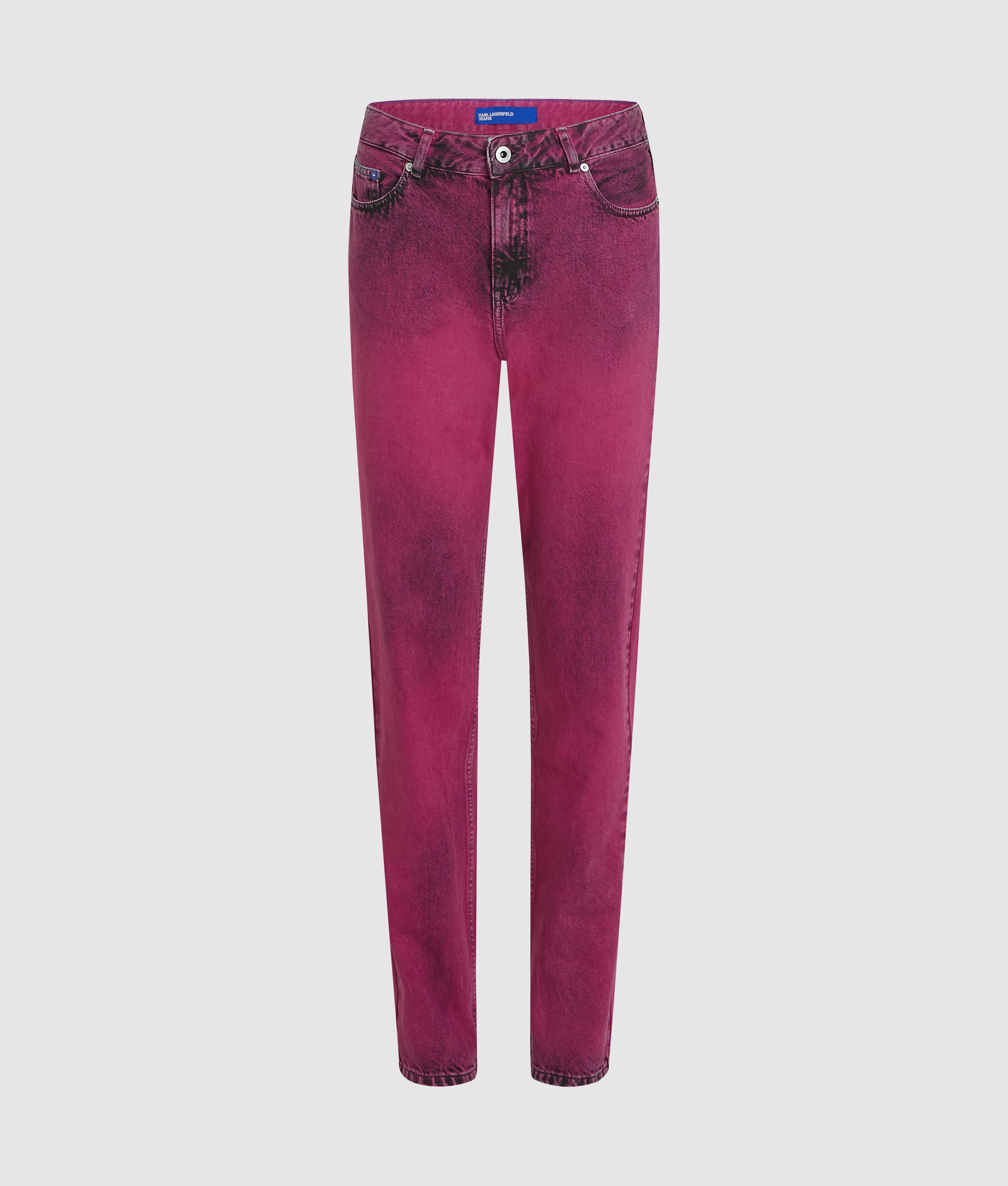 Mom jeans met verfspatten