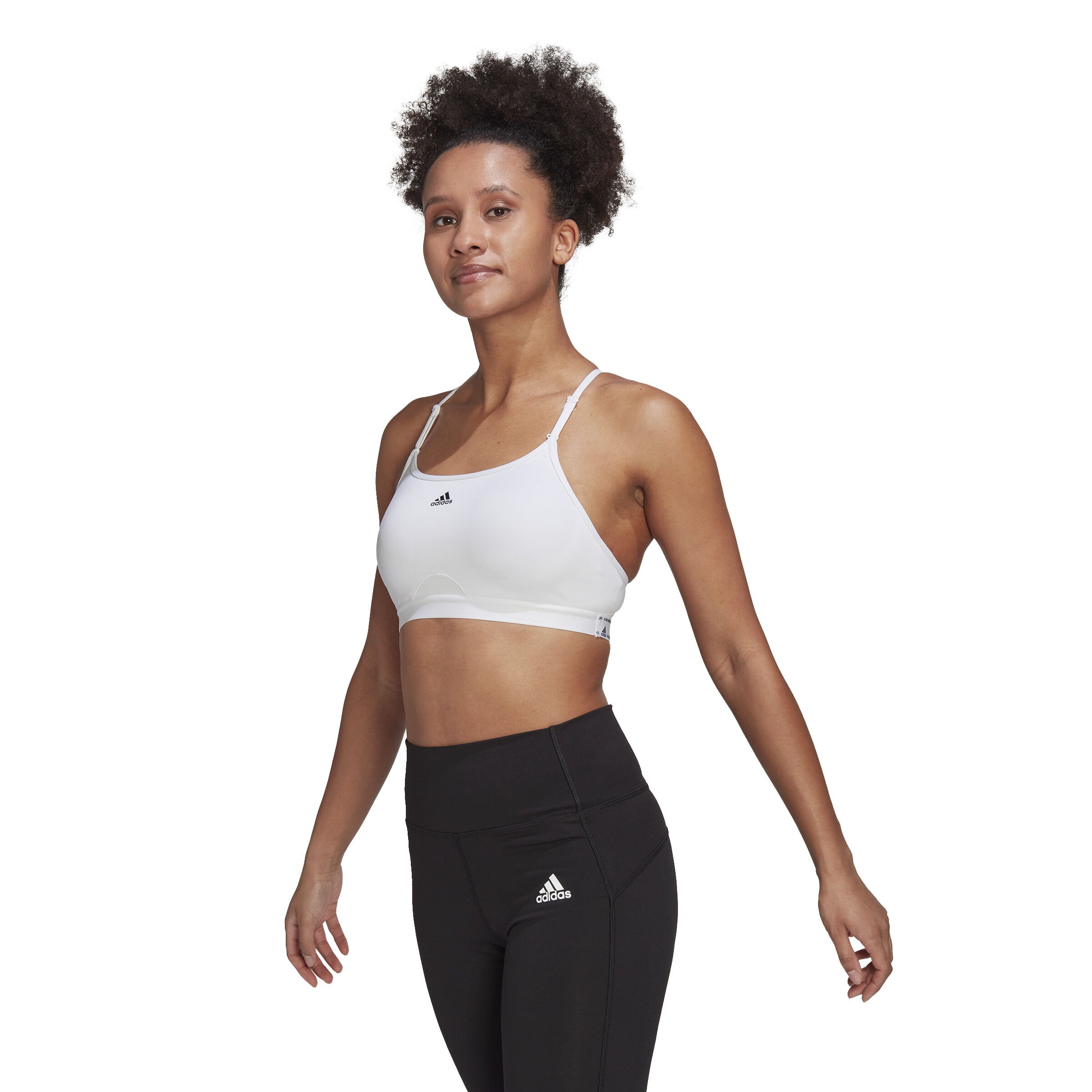 adidas Aeroreact Low-Support Padded Soutien-gorge Sport Femmes - Blanc