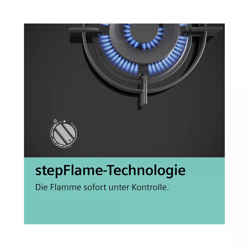 Siemens ER6A6PB70D Gaskochfeld Glaskeramik 60 cm