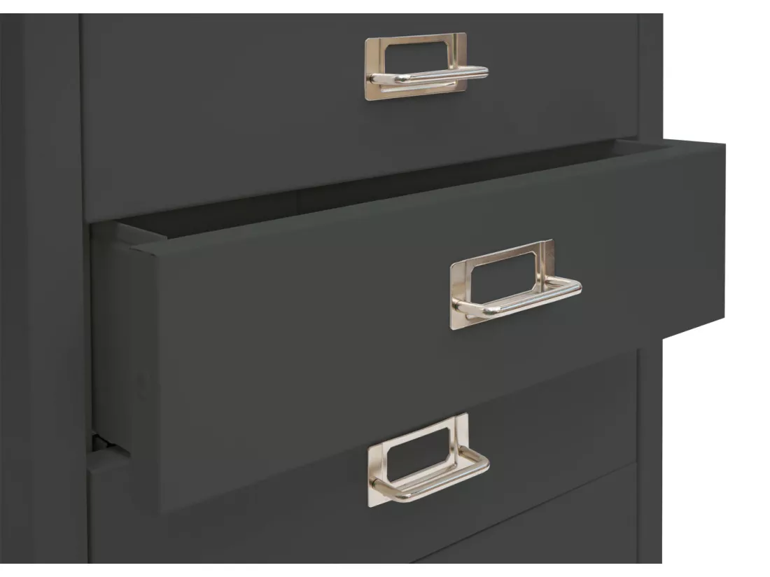 Caisson à roulettes MCW-L49, gris foncé