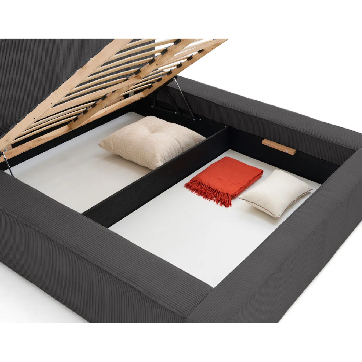BestMobilier Topaze Lit Coffre 180x200 cm