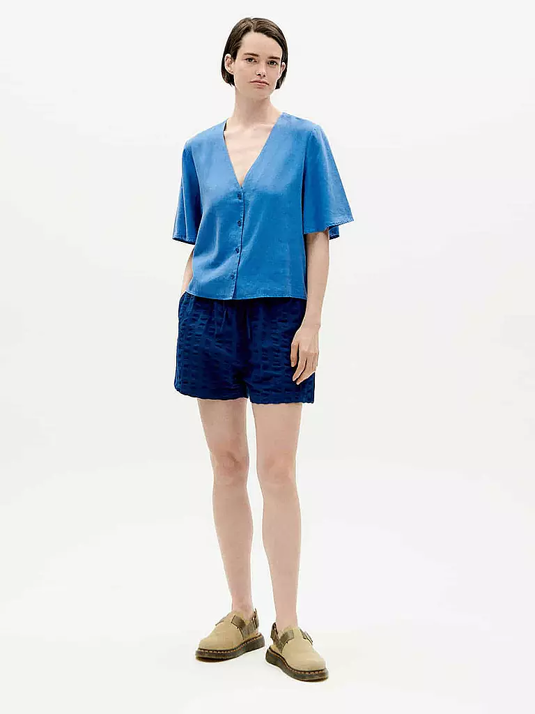 THINKING MU Bluse LIBELULA blau