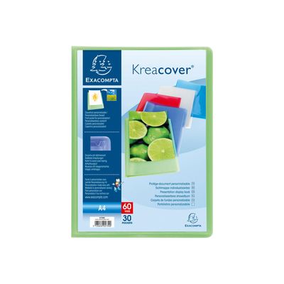 Exacompta Kreacover - Porte vues personnalisable - 100 vues - A4 - disponible dans différentes couleurs
