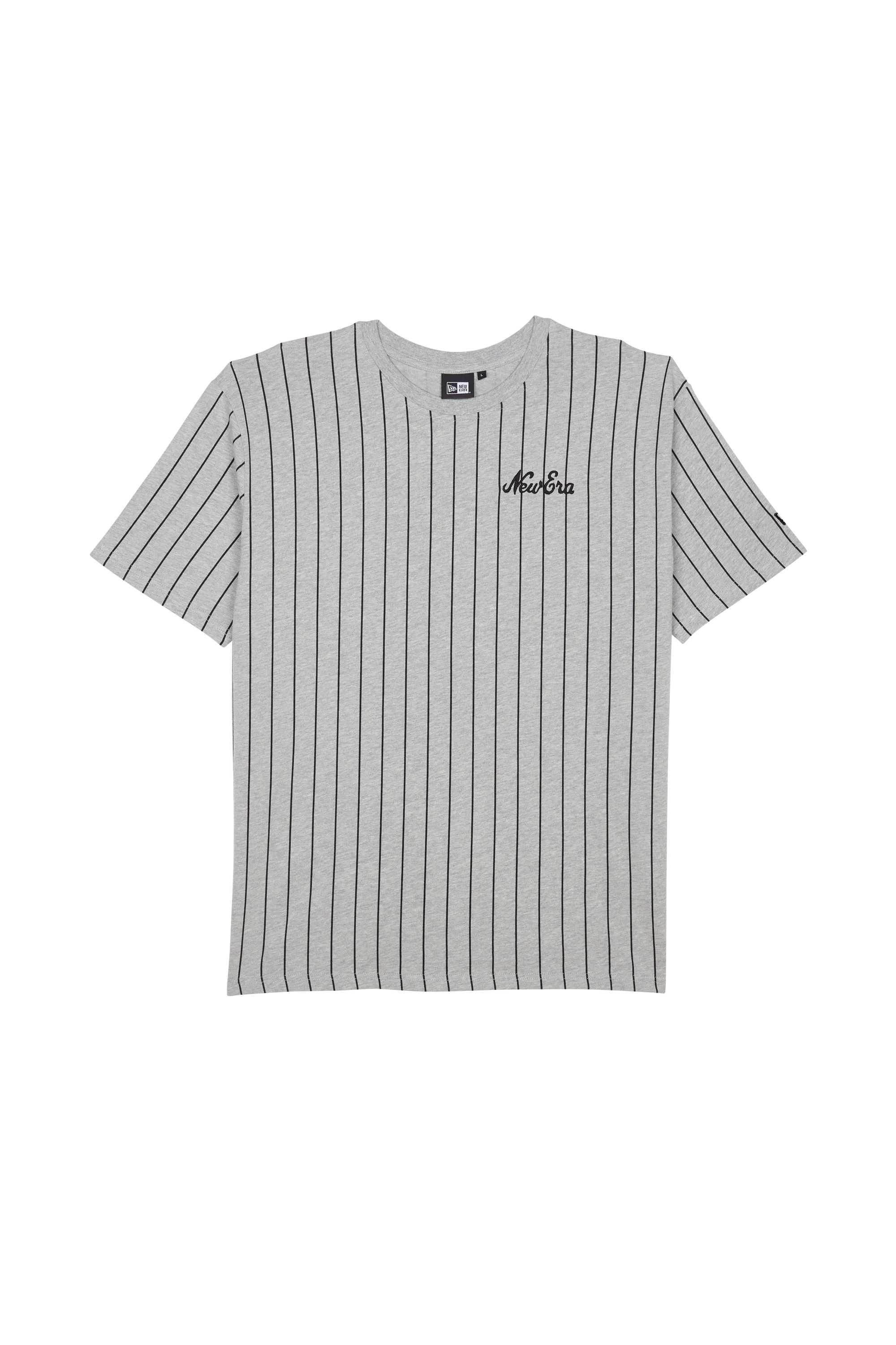 NEW ERA T-shirt  NEW ERA OVERSIZED PINSTRIPE TEE Gris