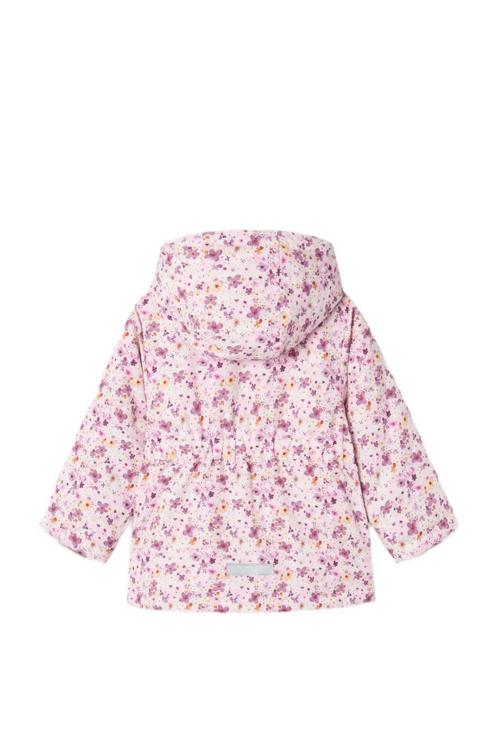 NAME IT gebloemdewinterjas NMFMAXI roze/rood/paars