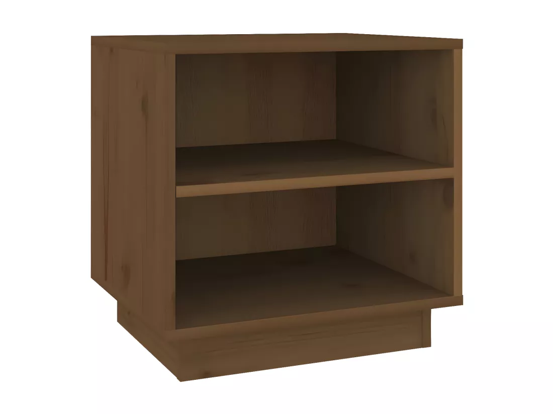 Table de chevet Marron miel 40x34x40 cm Bois de pin solide