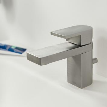 Tiger Items wastafelkraan inox met waste RVS