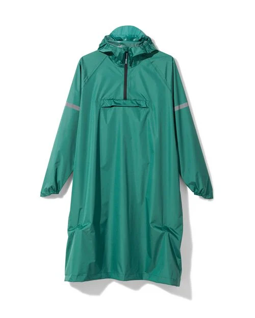 poncho de pluie pour adulte léger imperméable vert