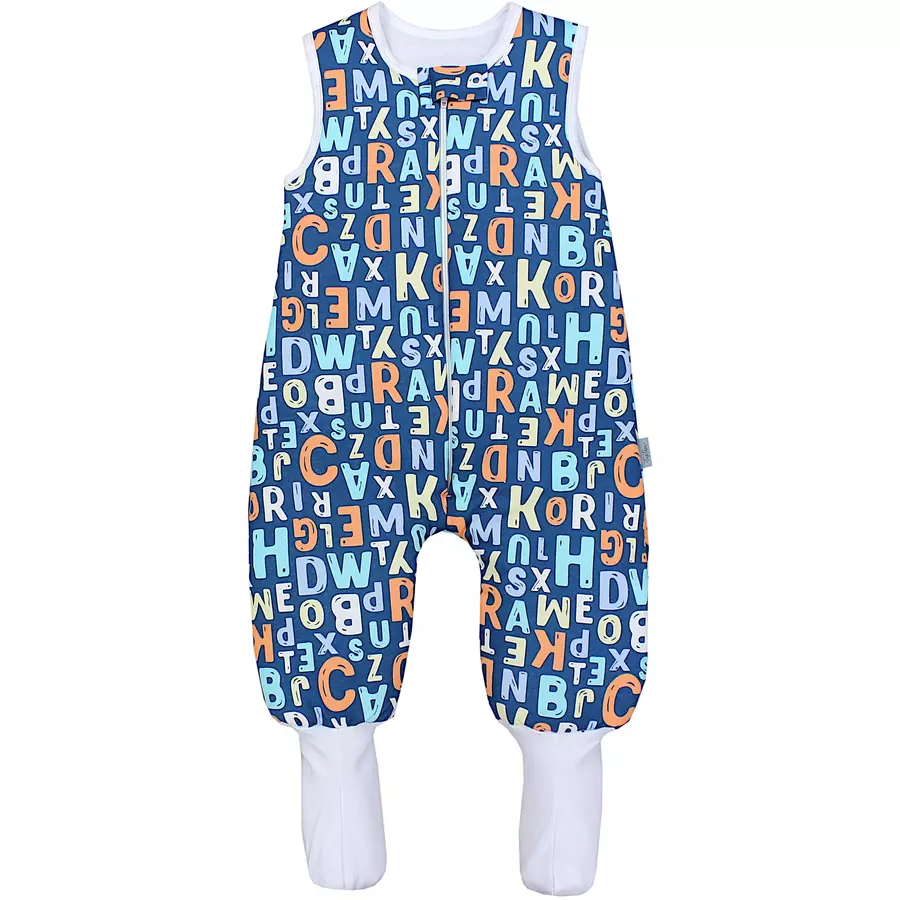 TupTam Baby Winter Schlafsack mit Beinen und Füßen blau Modell 1
