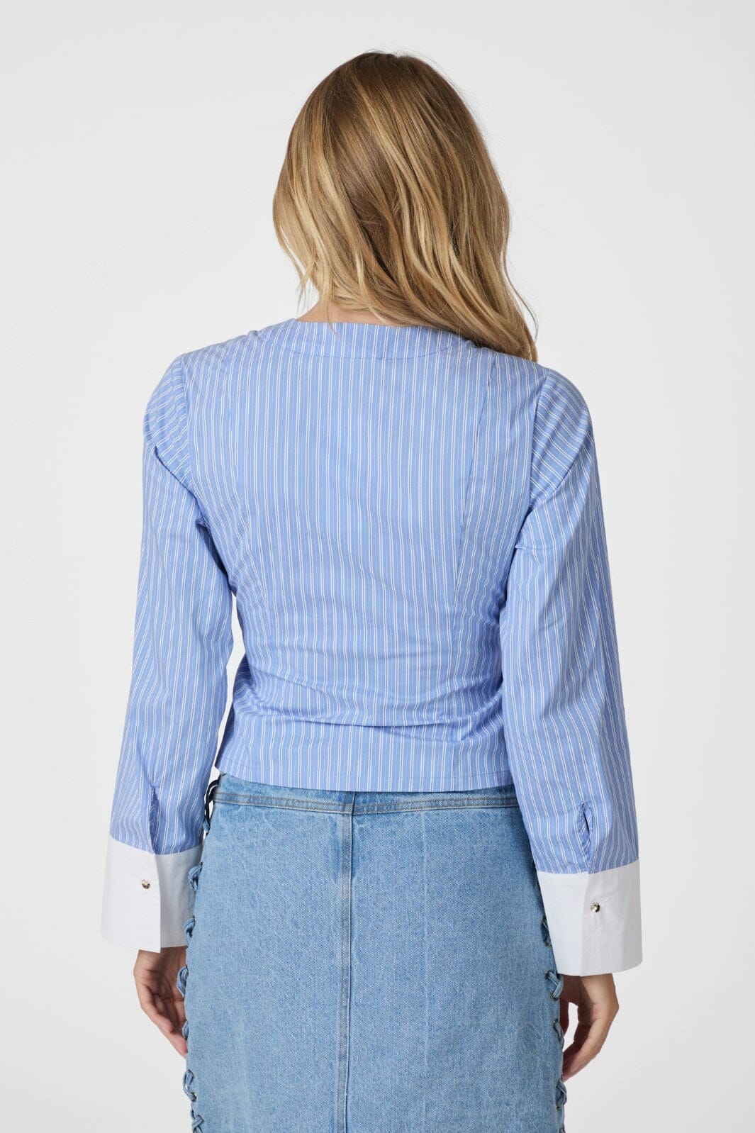 Neo Noir Salvia Stripe Shirt 166135