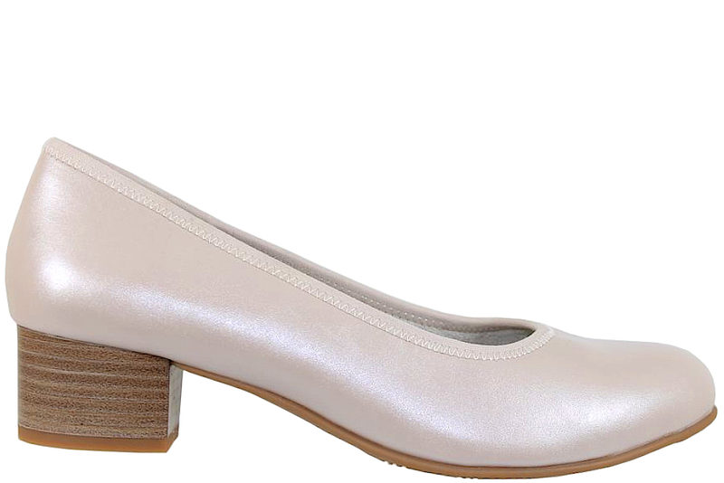 JANA PUMPS I PERLEMORSFARVET PU