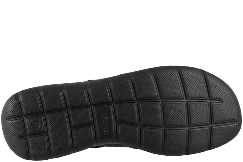 NEW FEET SKO I SORT GLAT SKIND MED STRETCH