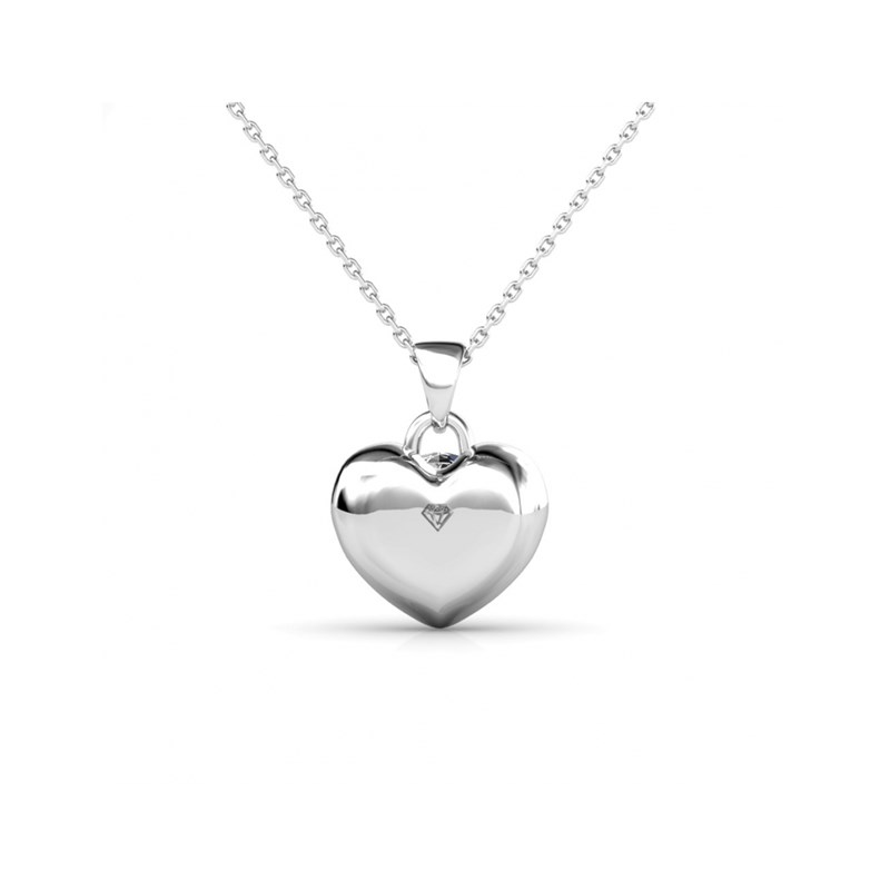 Parure Simply Love - Argent et Cristal