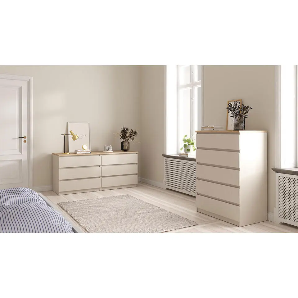 Hioshop Naia ladekast 5 lades eikdecor