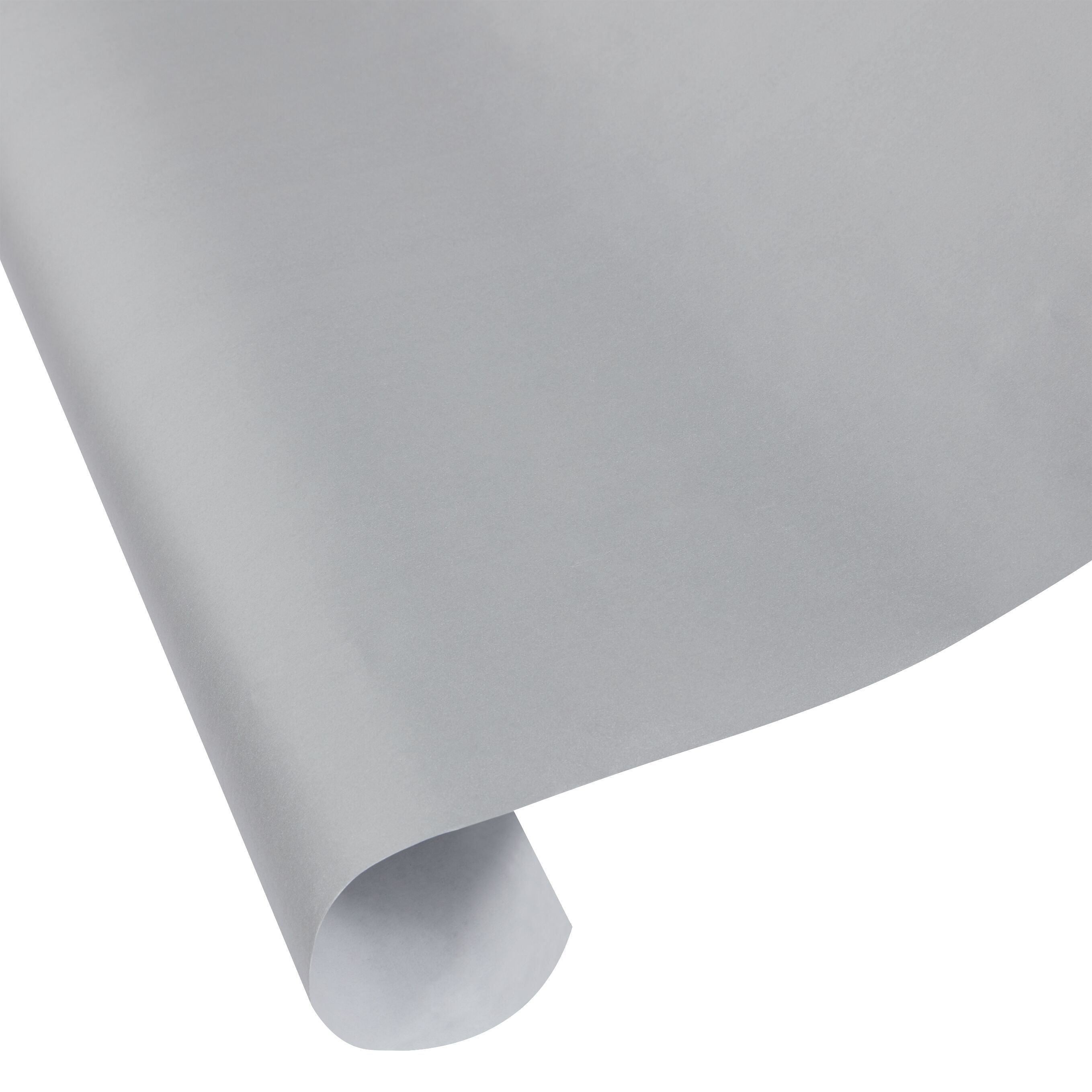 UNI SILVER Geschenkpapier - Silber / B: 70 cm x L: 300 cm