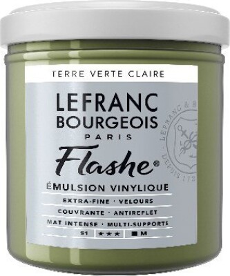 Lefranc Bourgeois - Flashe Akrylmaling - Light Green Earth - 125 ML