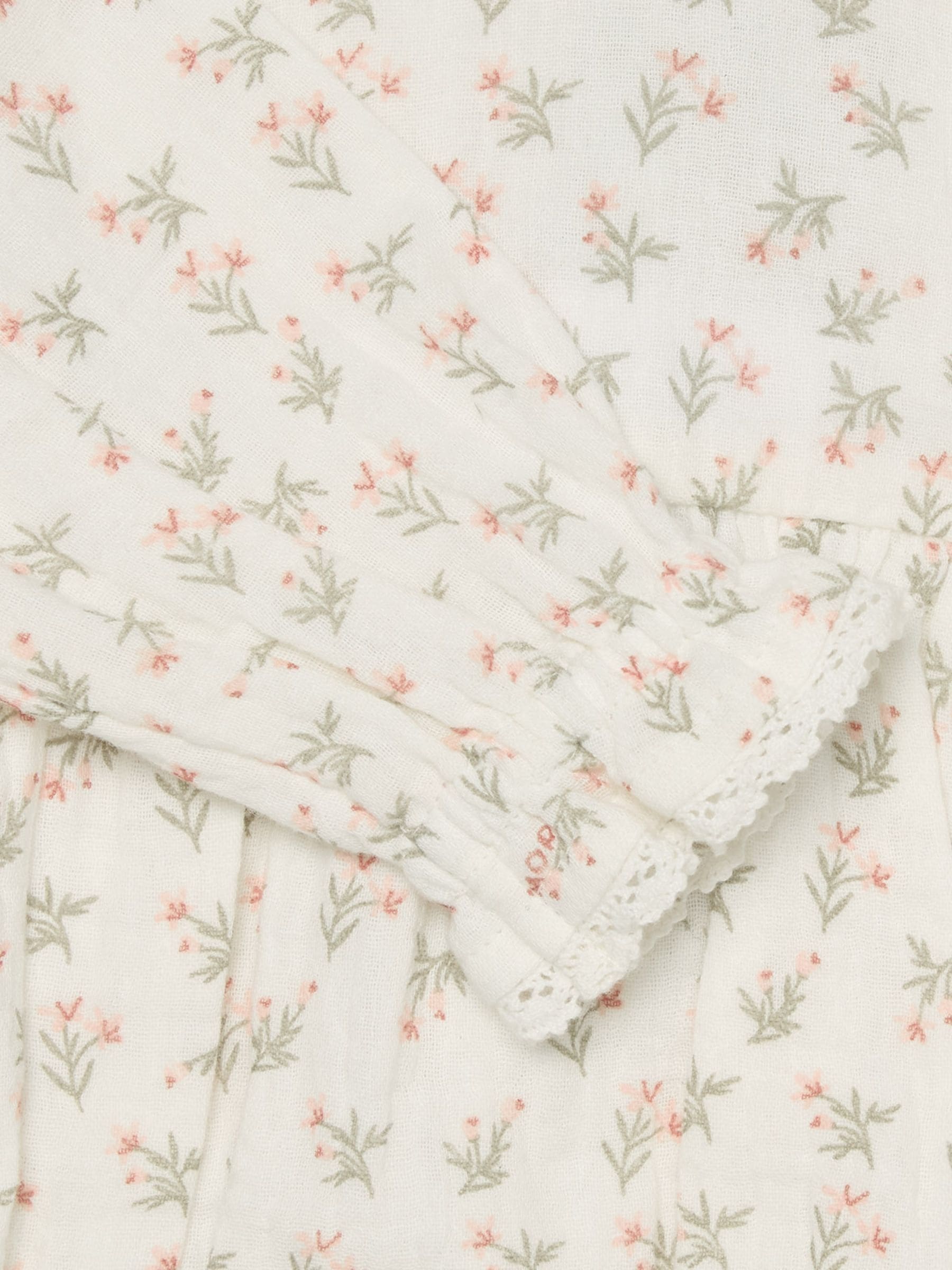 MORI Floral Print 100% Cotton Muslin Bodysuit
