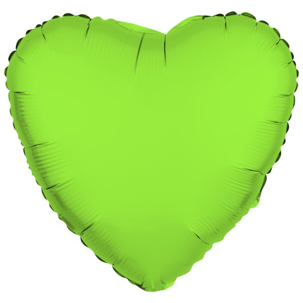 Hart Helium Ballon Neon Groen Leeg 43cm