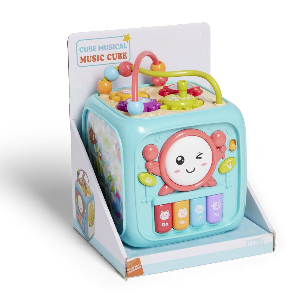 Cube activité enfant 14x14x17,7cm