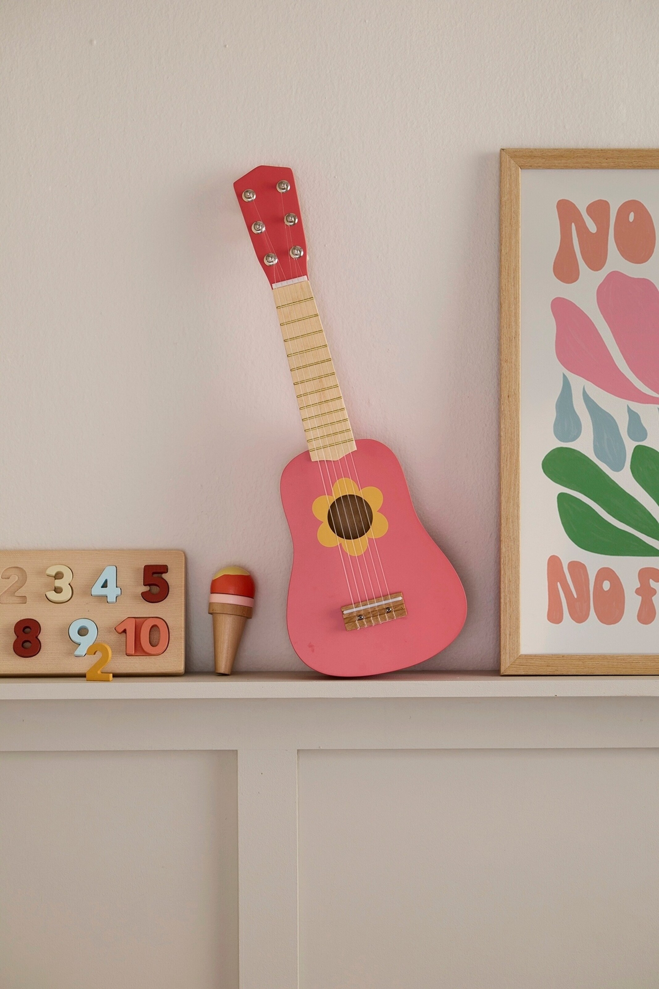 Kids Concept Gitarre Blume rosa