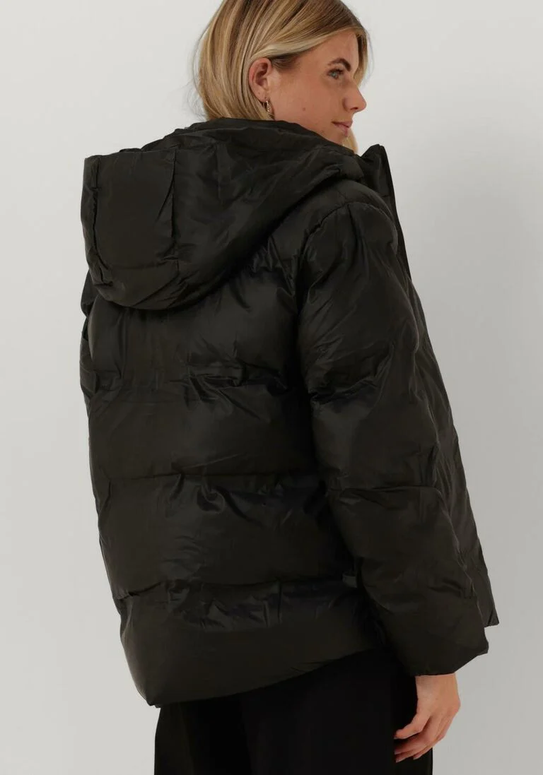 NEO NOIR zwarte neo noir gewatteerde jas fox c puffer jacket