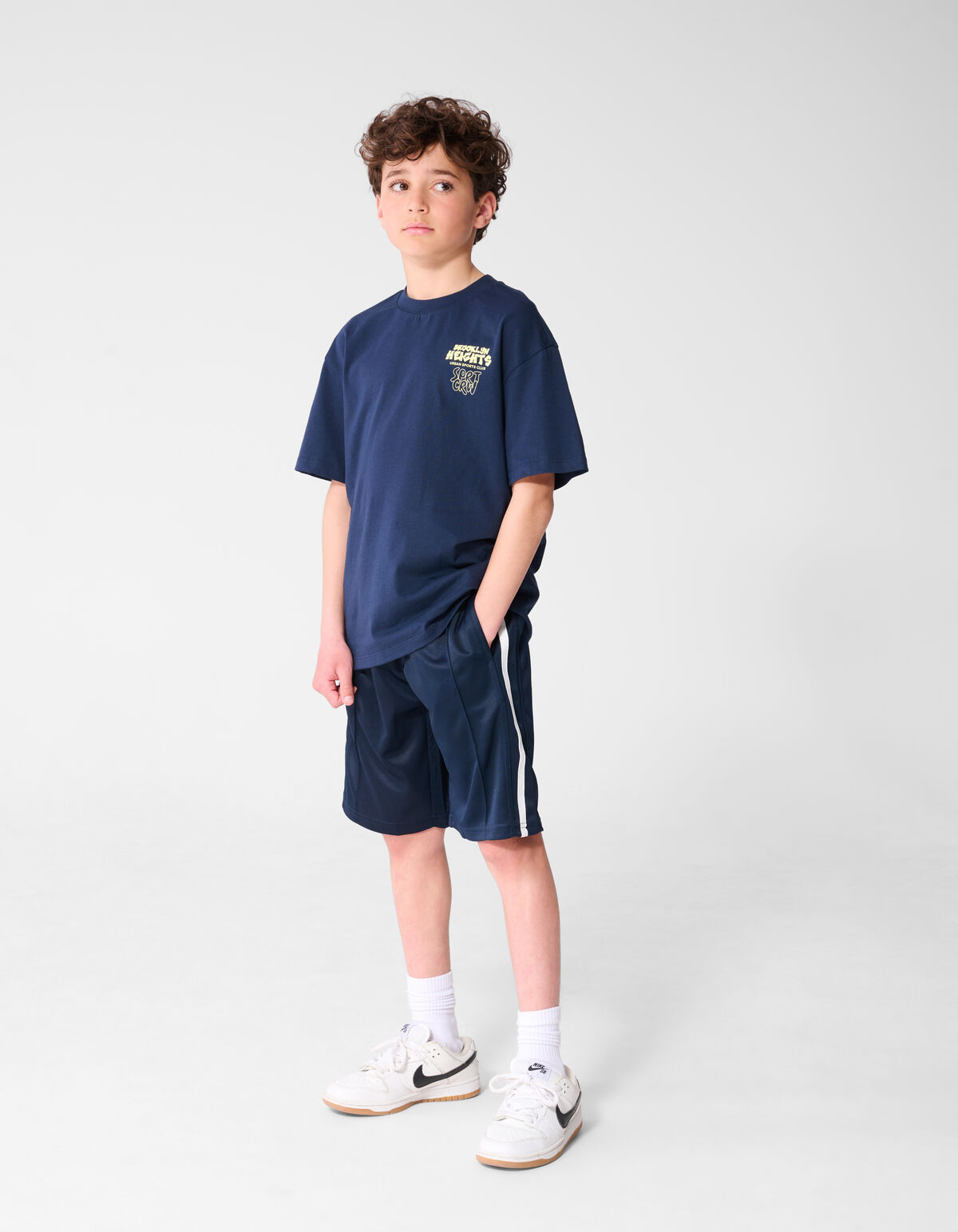 Brooklyn Artwork T-shirt Donkerblauw