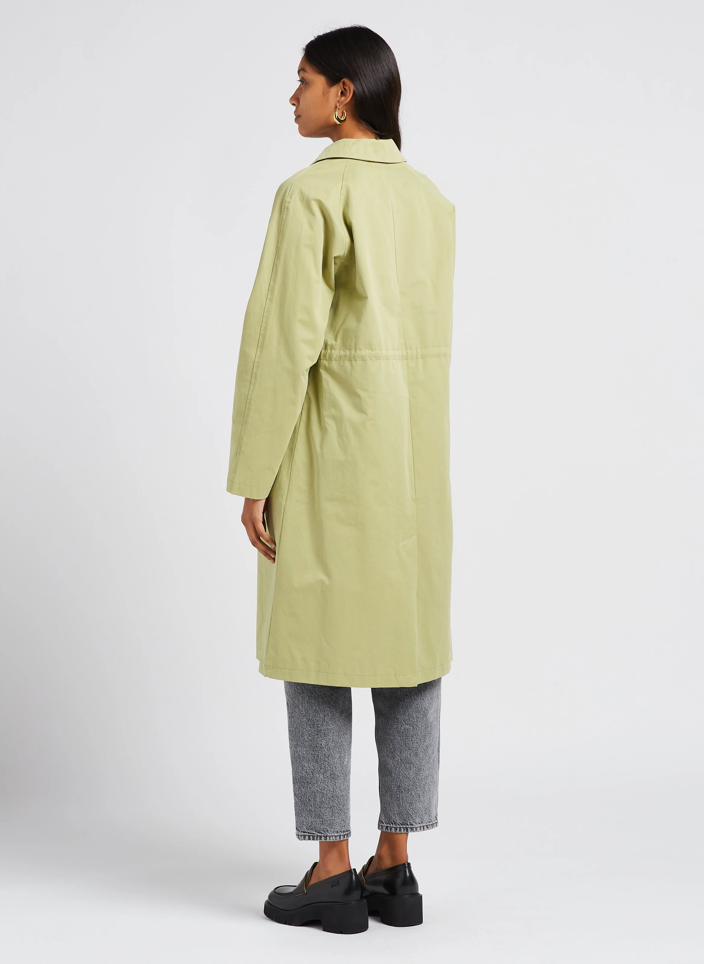 ELVENA - Manteau col classique| Jaune