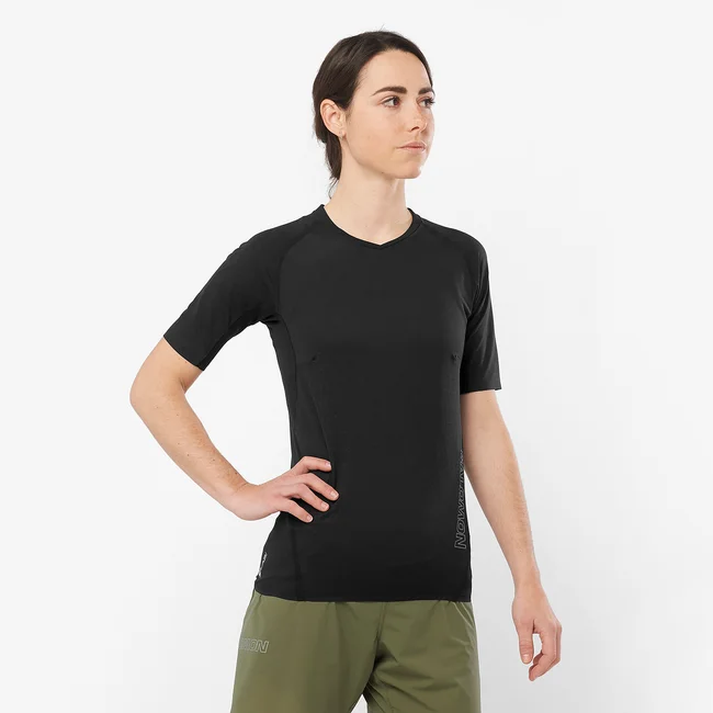 S/LAB SPEED  Kurzarmshirt Damen DEEPBLACK