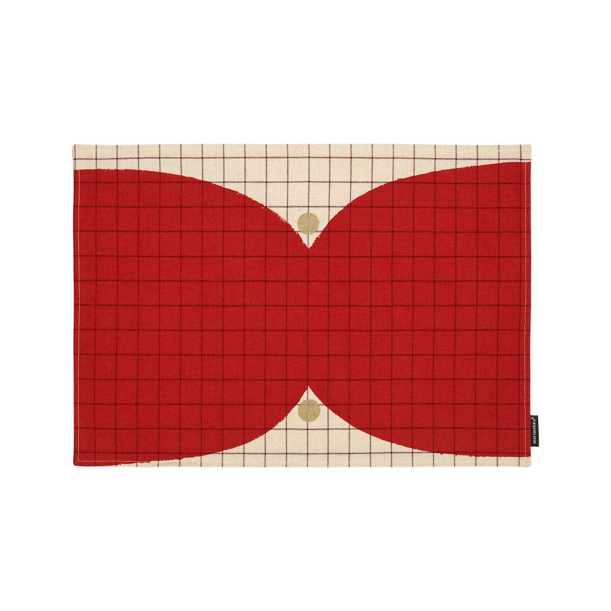Kalendi Bordbrikke, gold/red