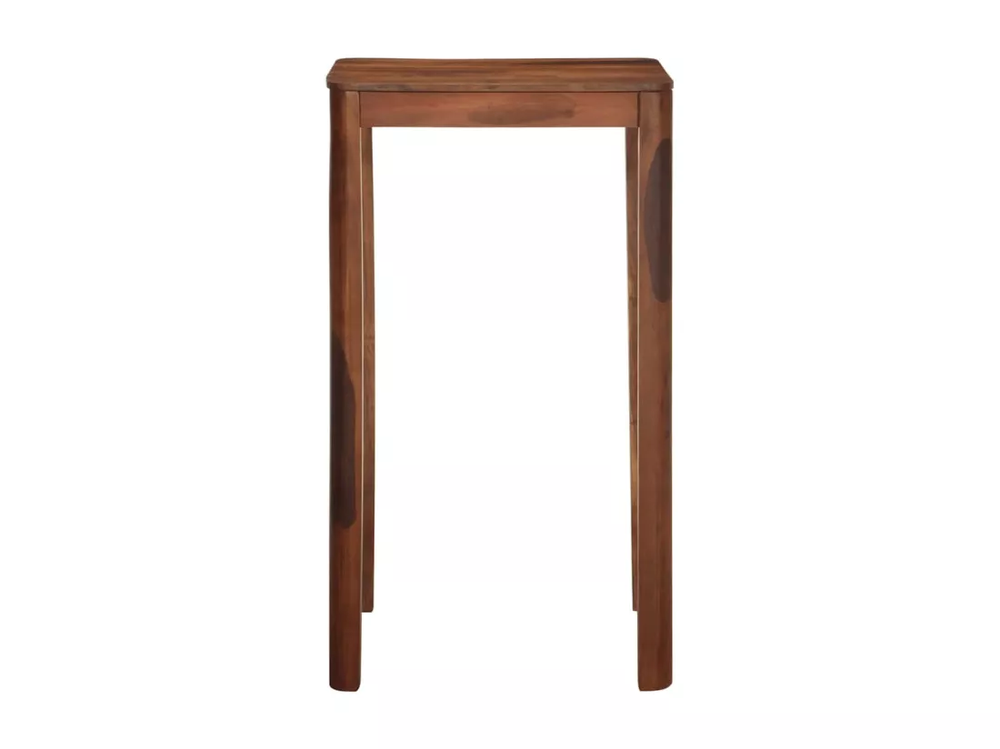Table de bar 60 x 60 x 107 cm bois massif d'acacia
