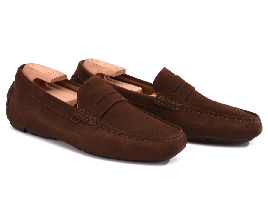 Mocassin homme été Velours Havane - SEACREST II