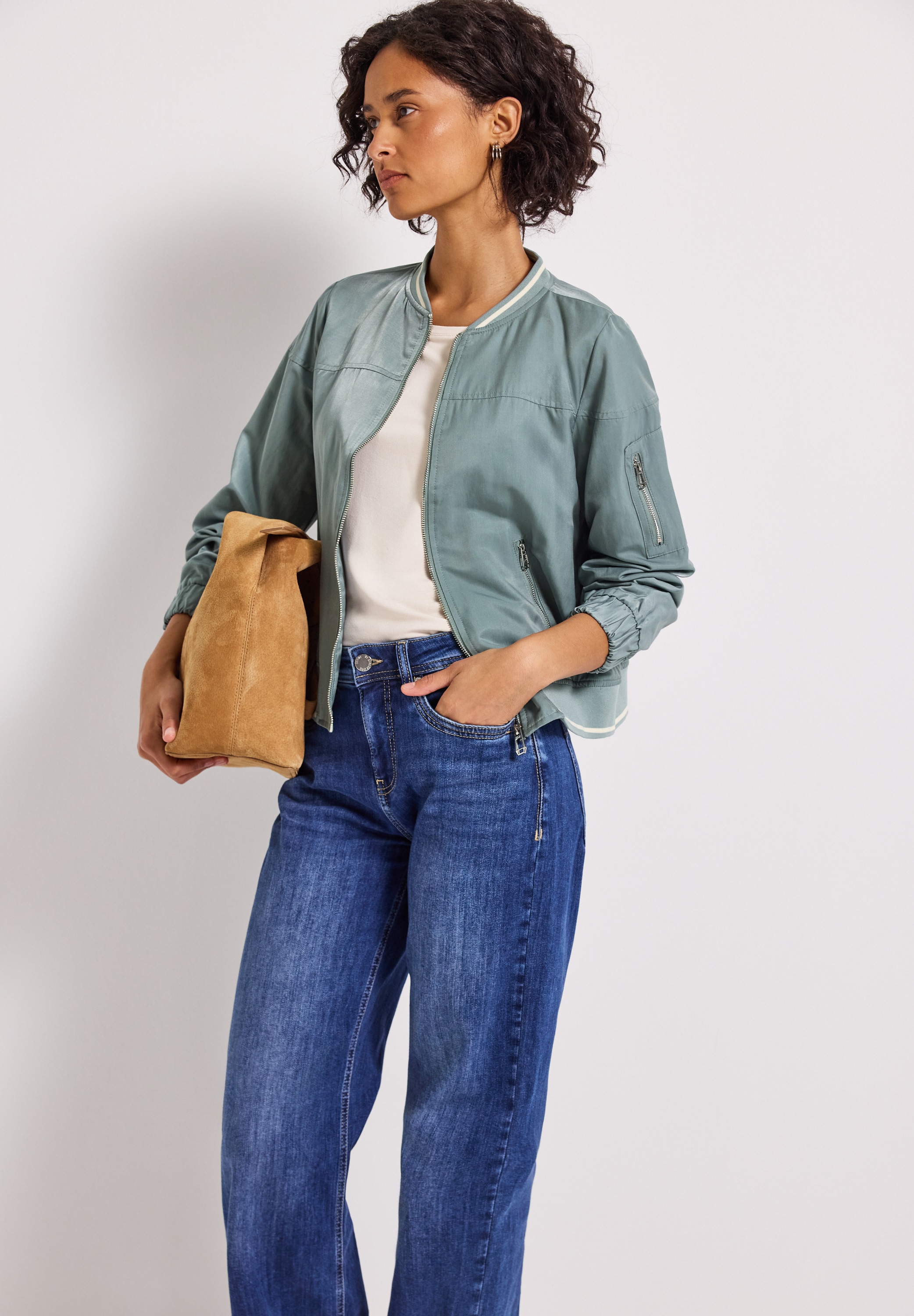 STREET ONE Blouson mit College-Details
