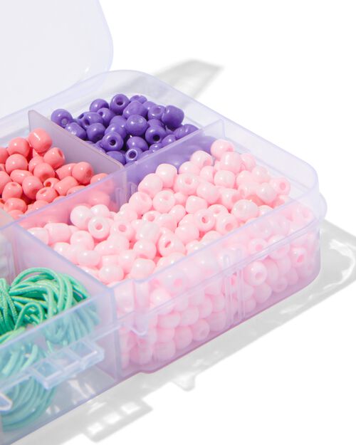 perles en verre 135g couleurs pastel