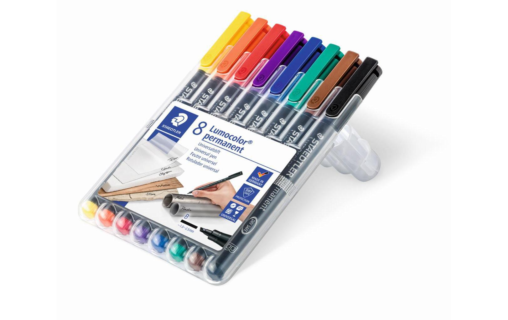 Folienstift Lumocolor 314 B 8er-Set, permanentPermanent-Universalstift B