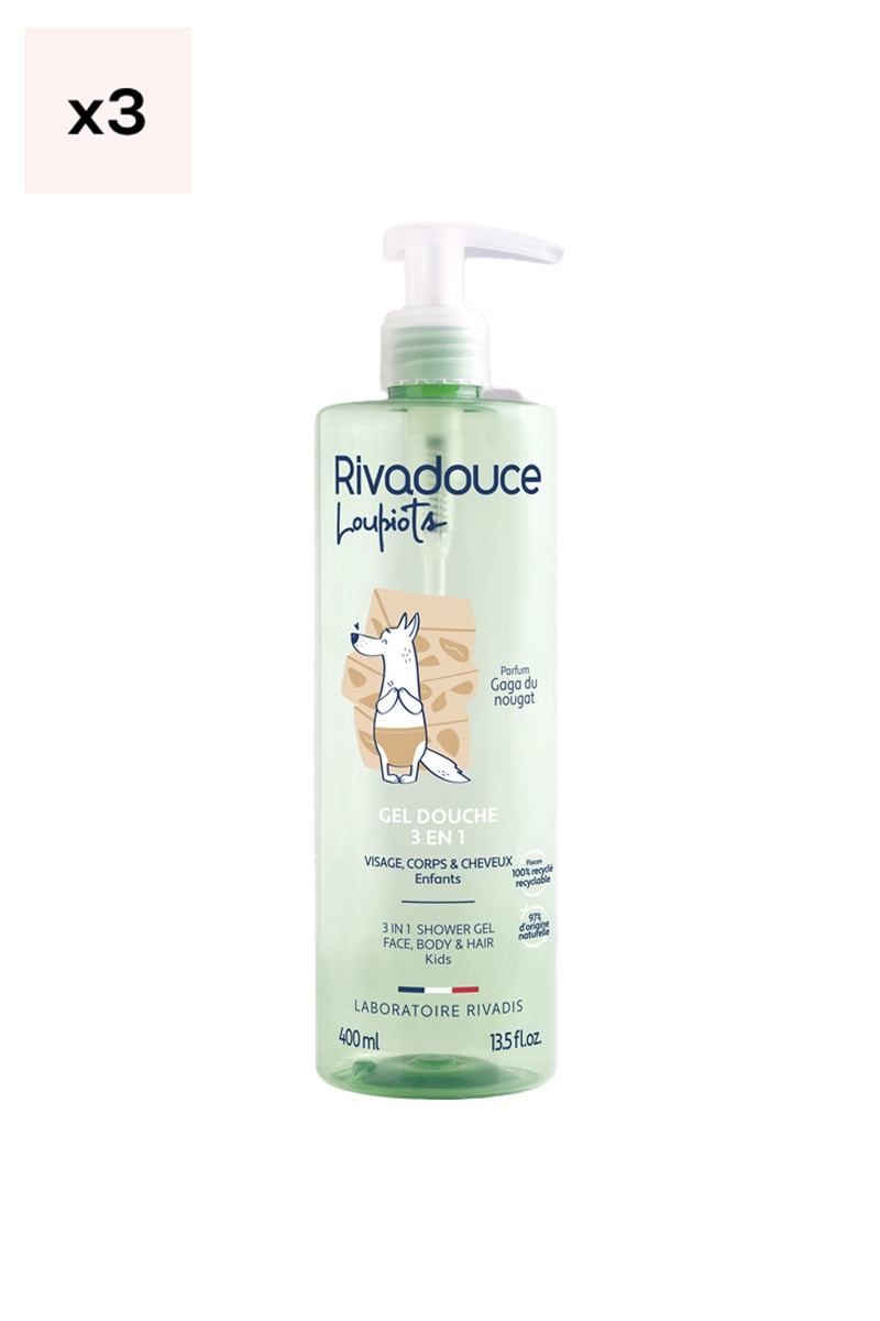 Gels douche 3-en-1 - Gaga du nougat - Enfant - 3 x 400 ml
