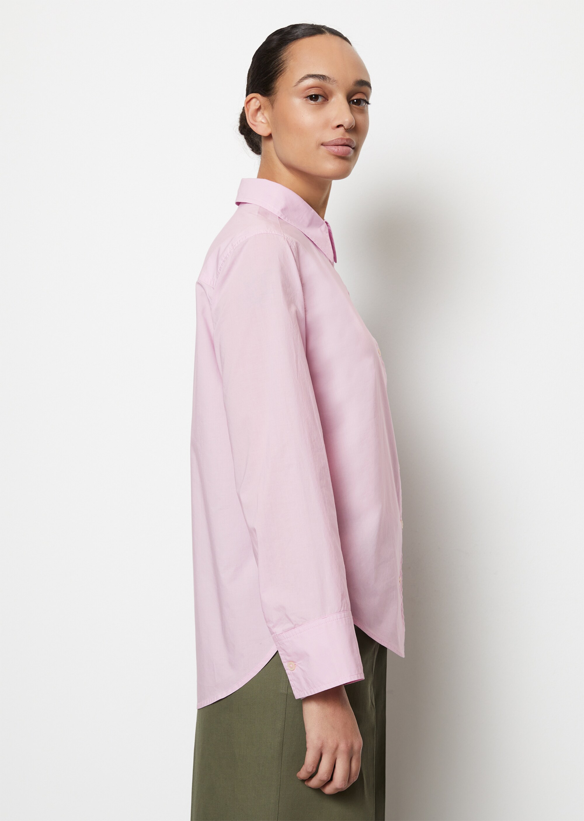 Bluse A-Shape aus Papertouch-Popeline