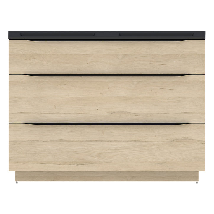 Plan vasque résine noir mat Pamili 120 cm