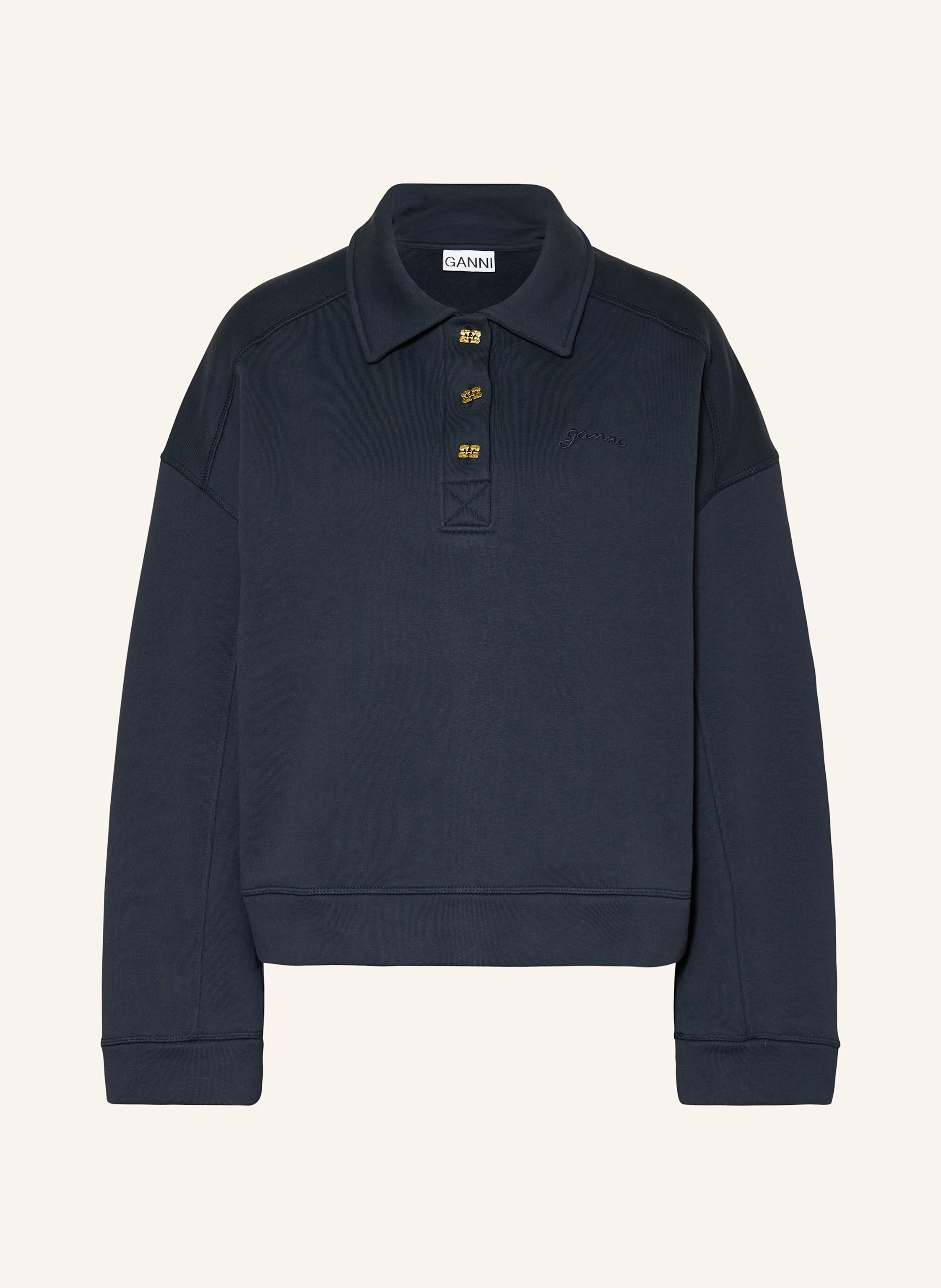 GANNI Sweat-Poloshirt