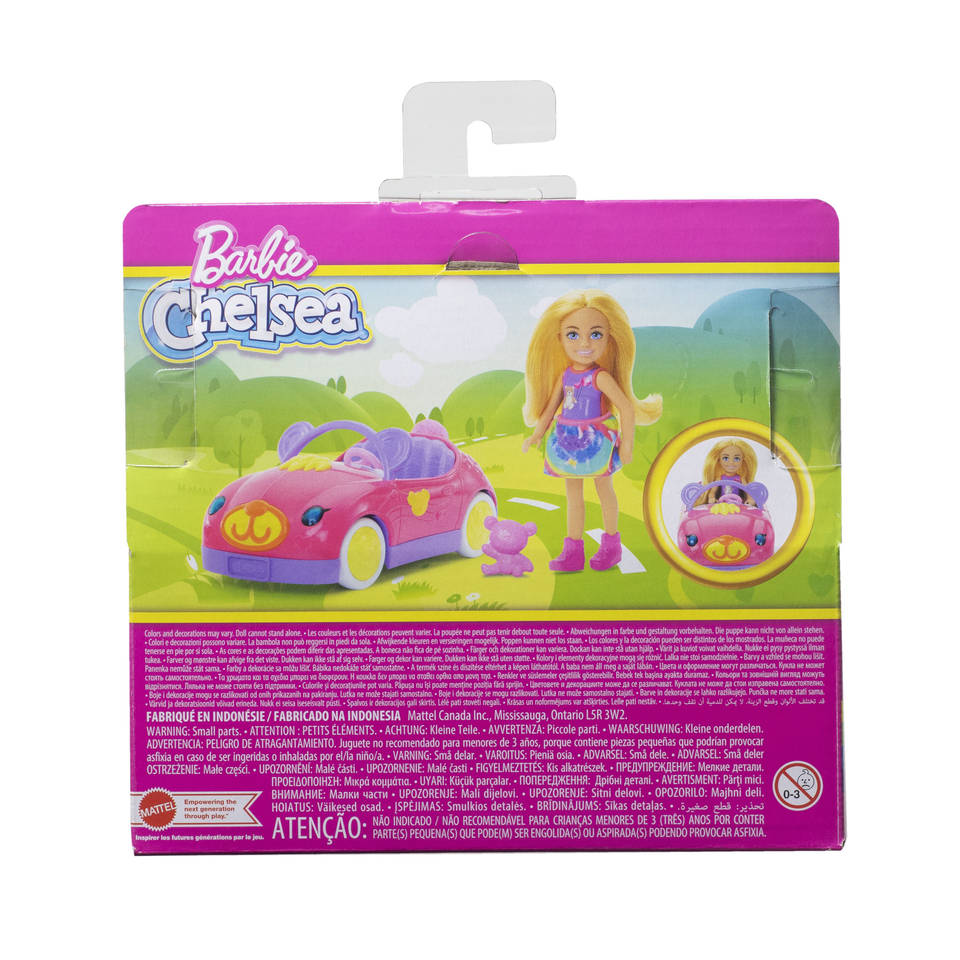 Barbie Chelsea auto met pop