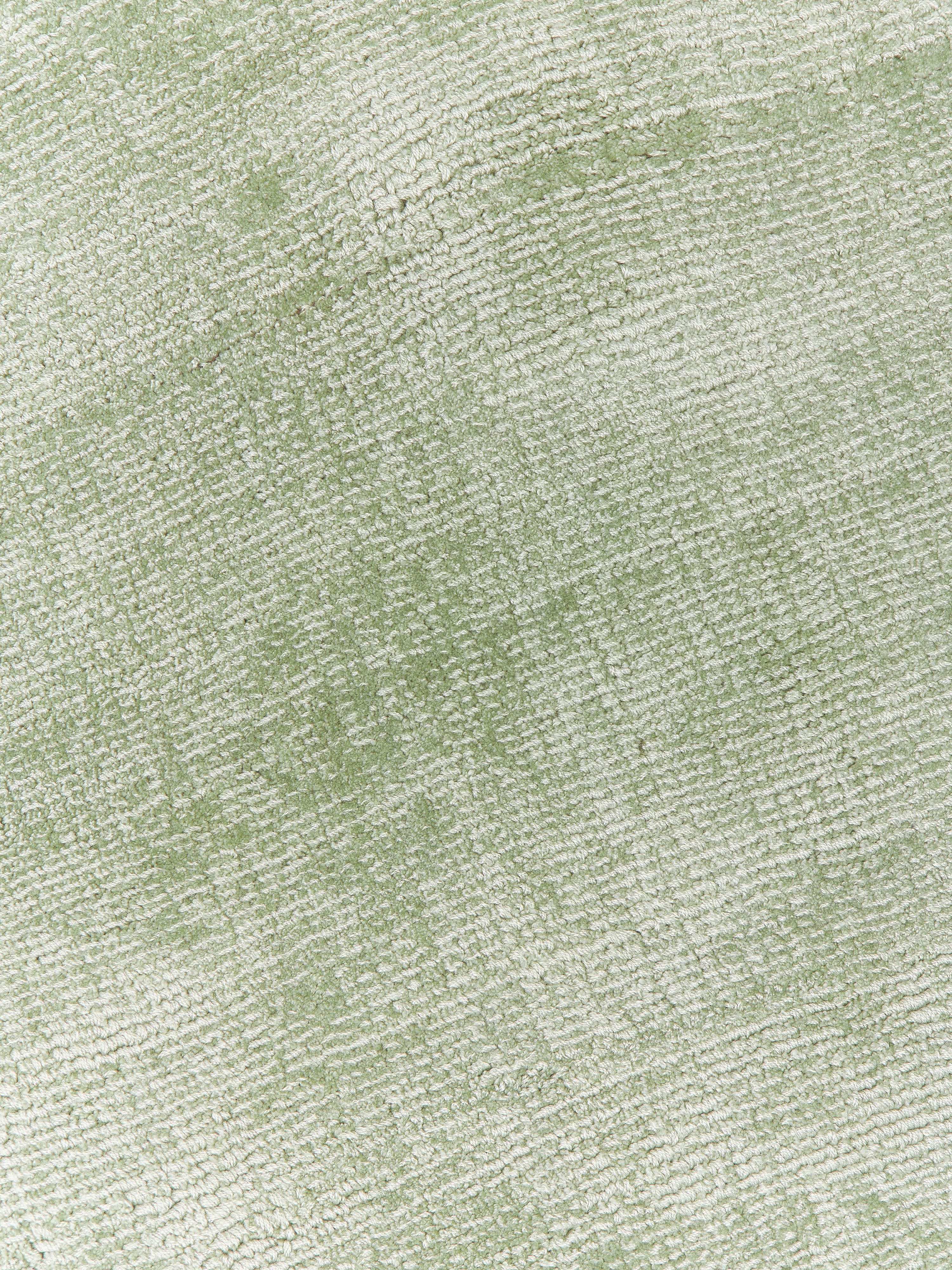 Rond handgeweven viscose vloerkleed Jane