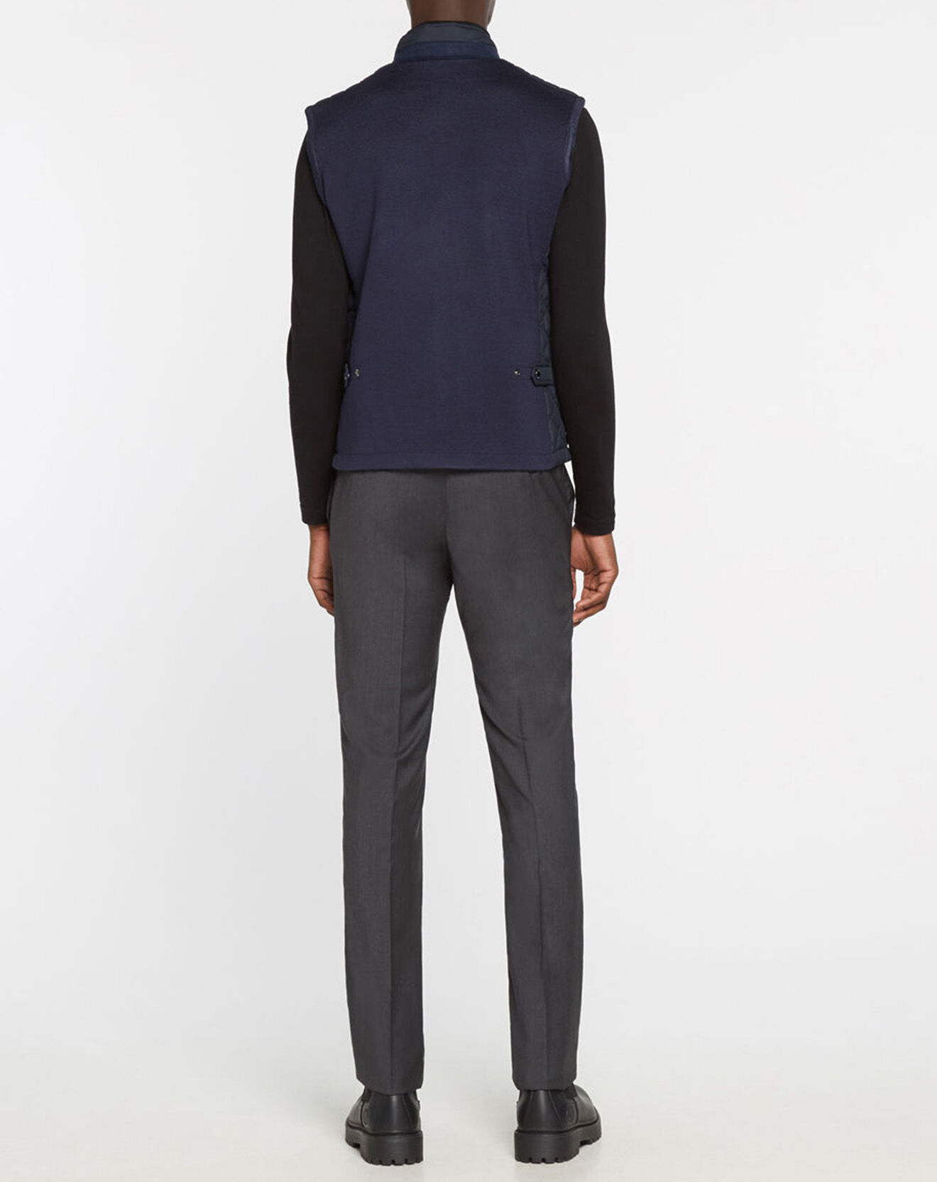 Hackett London Blouson sans manches dos maille bleu