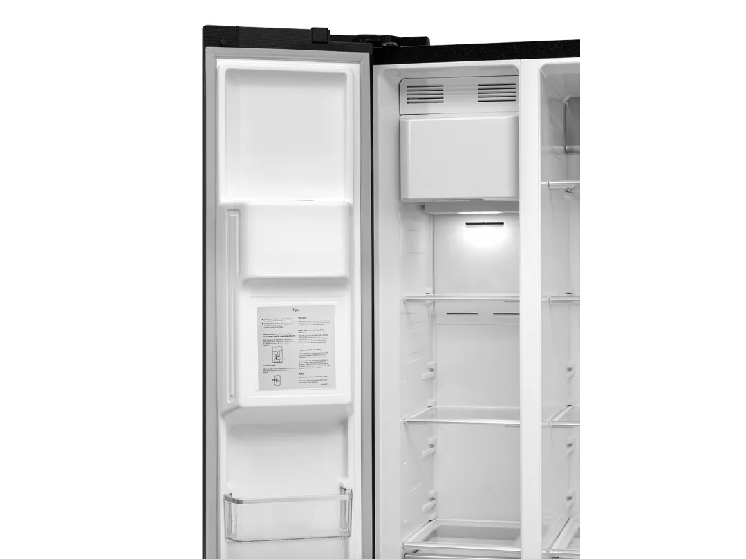 Concept LA7691BC, Fritstående, Amerikansk dør, Sort, Berøring, 543 L, SN-T