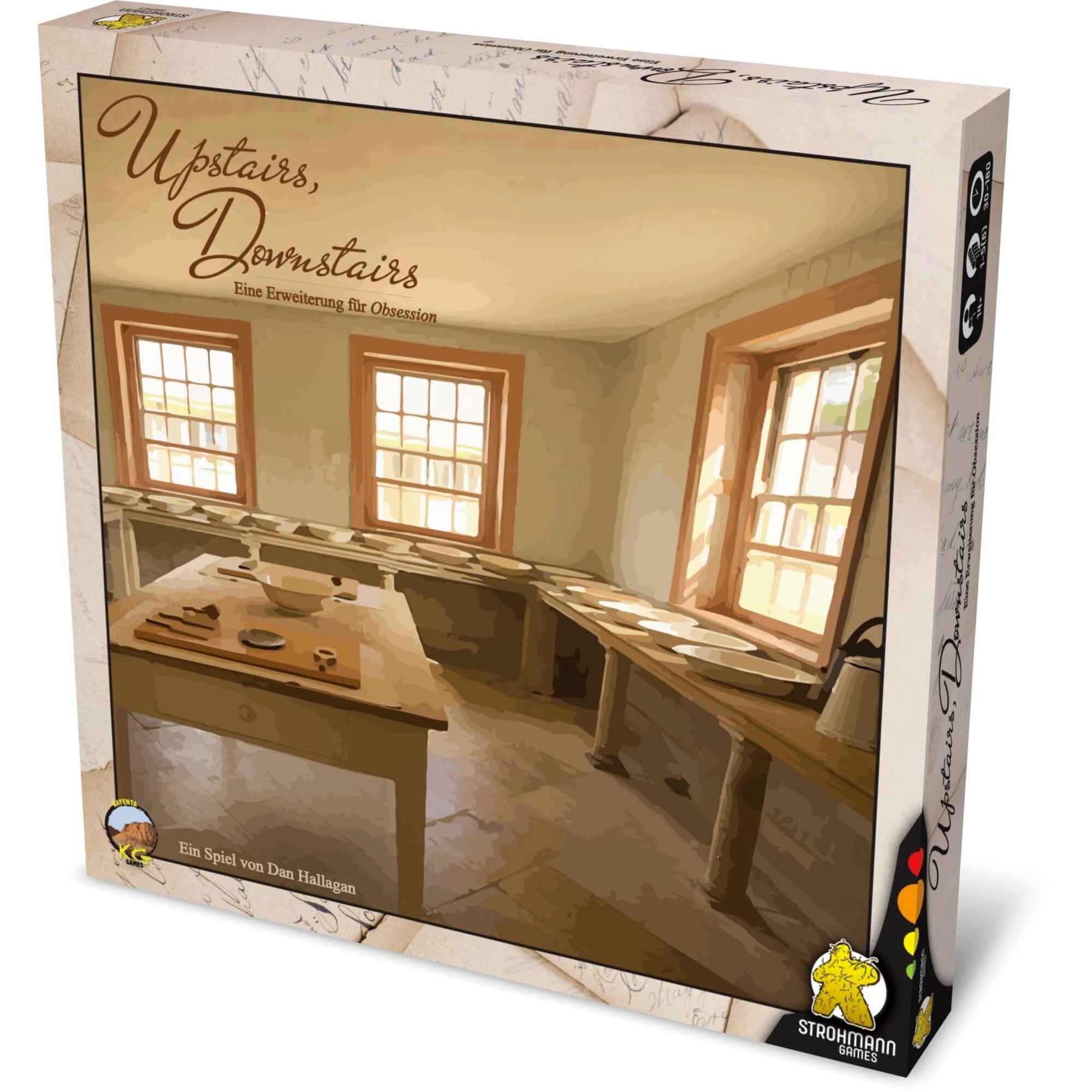 Pegasus Brettspiel Obsession - Upstairs, Downstairs