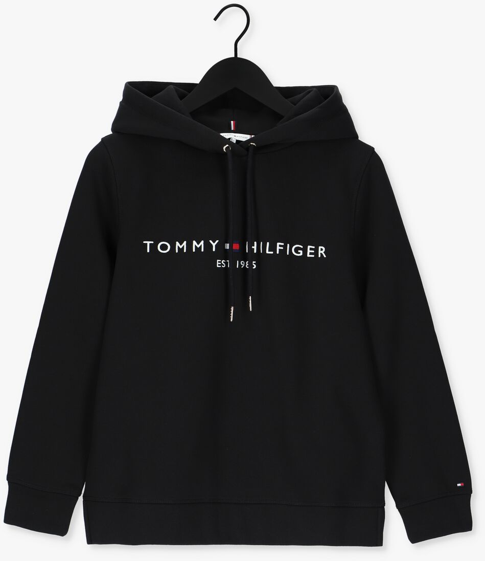 TOMMY HILFIGER zwarte tommy hilfiger sweater heritage hilfiger hoodie ls