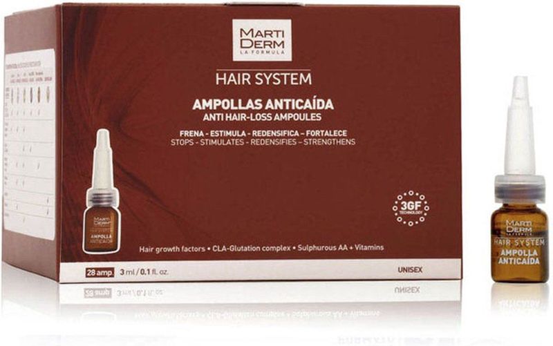 Martiderm - Hair System Ampollas Caida - Haarbehandeling - 14 Ampullen