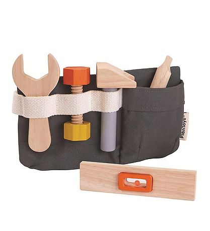 PlanToys Werkzeuggürtel m. Werkzeug - Holz