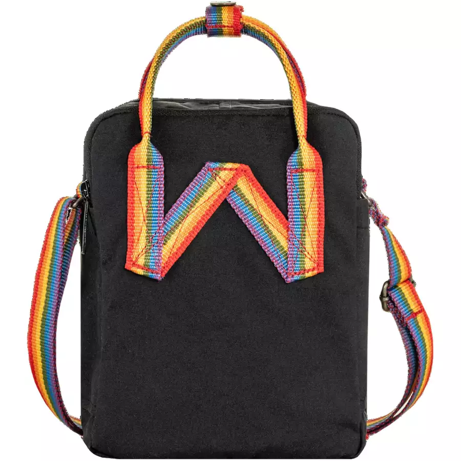 Fjällräven Kanken Rainbow Sling - Umhängetasche 20 cm black-rainbow pattern