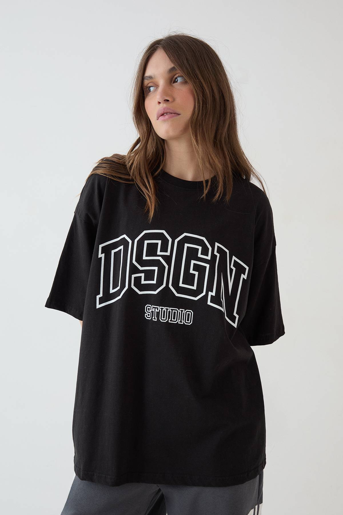 T-shirt Oversize Imprimé Collegiate Dsgn Studio