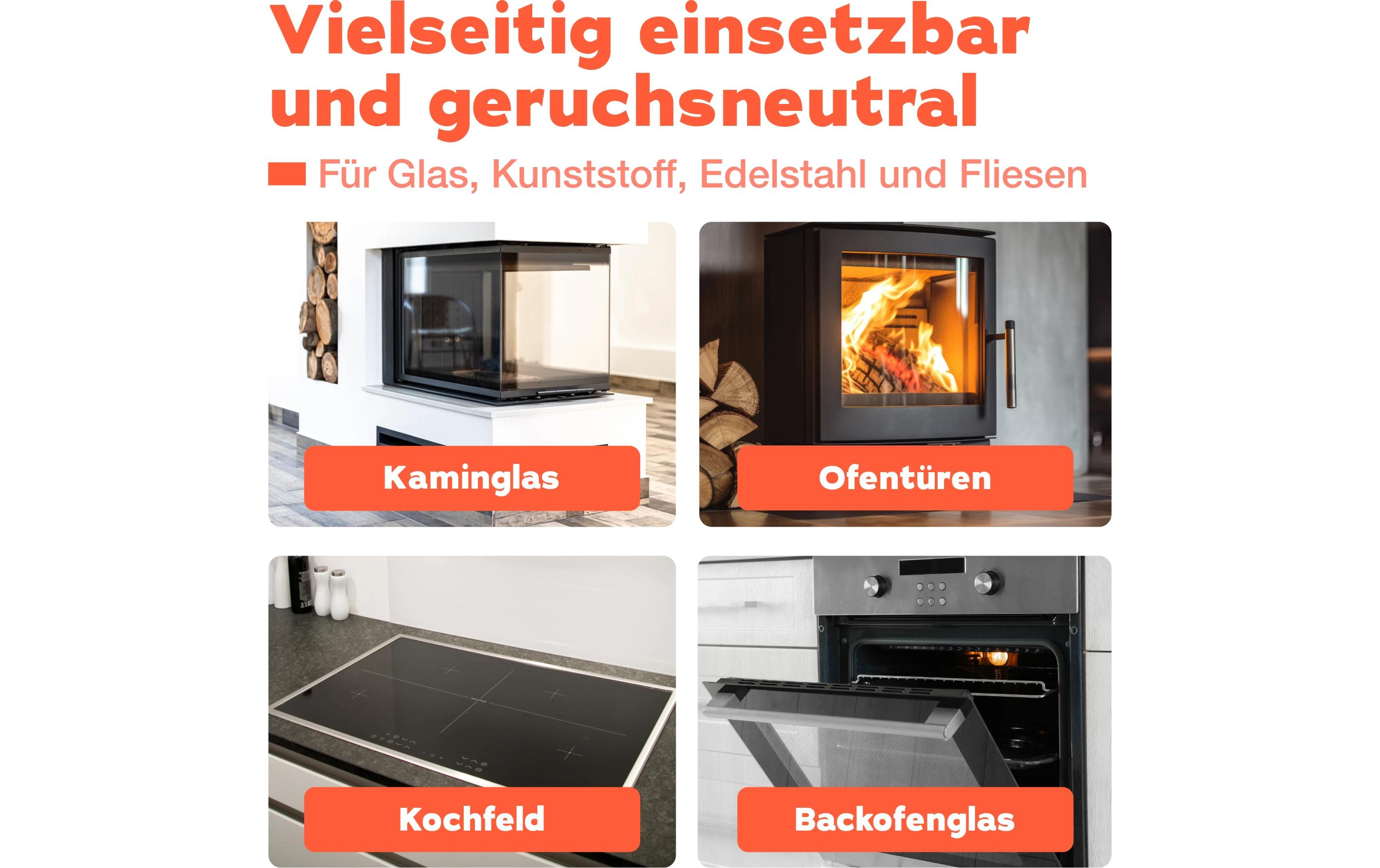Kaminscheibenreiniger 500 mlHochwertiger Reiniger für Cheminée-Scheiben